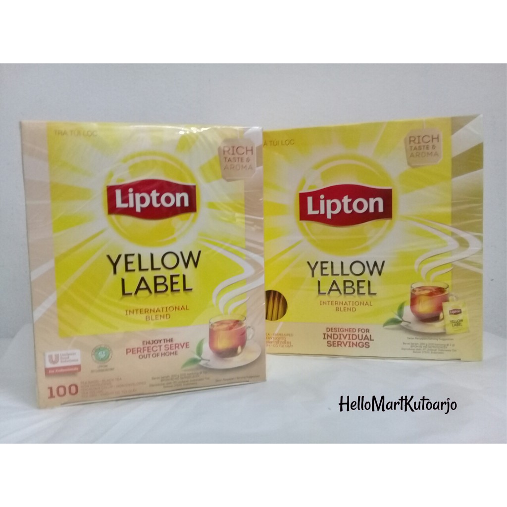 

Lipton Tea Yellow Label Isi 100 sheet