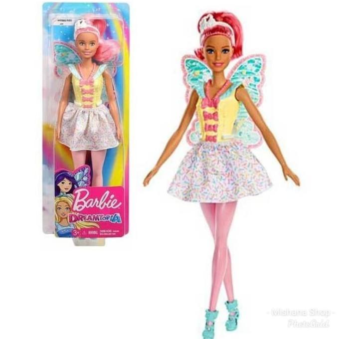 Boneka Barbie Mattel Dreamtopia Fairy Doll - Brunette Putri Duyung