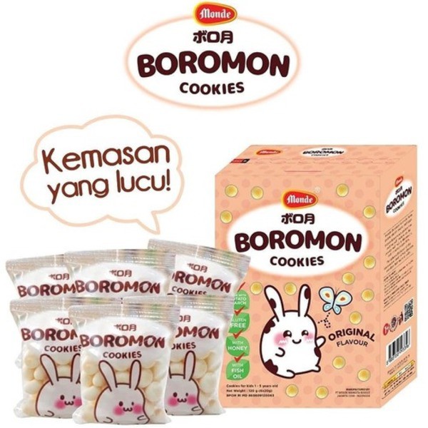 Sachet Monde Boromon Cookies 1 tahun+ 20gr cemilan MPASI