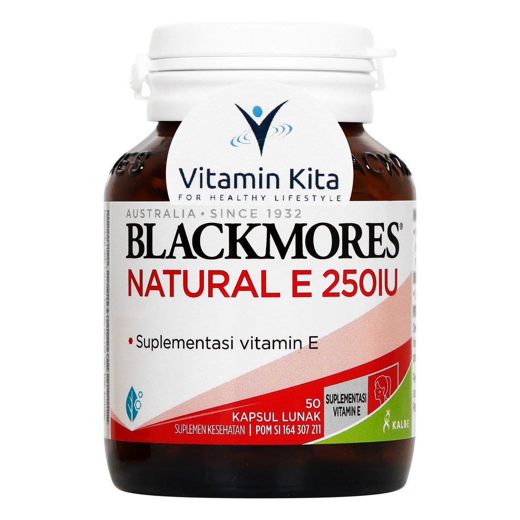 BLACKMORES NATURAL E 250 IU BPOM KALBE - 50 CAPS