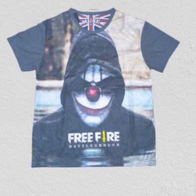 KAOS FREE FIRE/BAJU KAOS TSHIRT FREE FIRE SIZE 16-20 UNTUK 7-10 THN