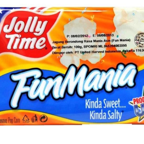 

3Pax Jolly Time Popcorn - Fun Mania - Product Of Usa