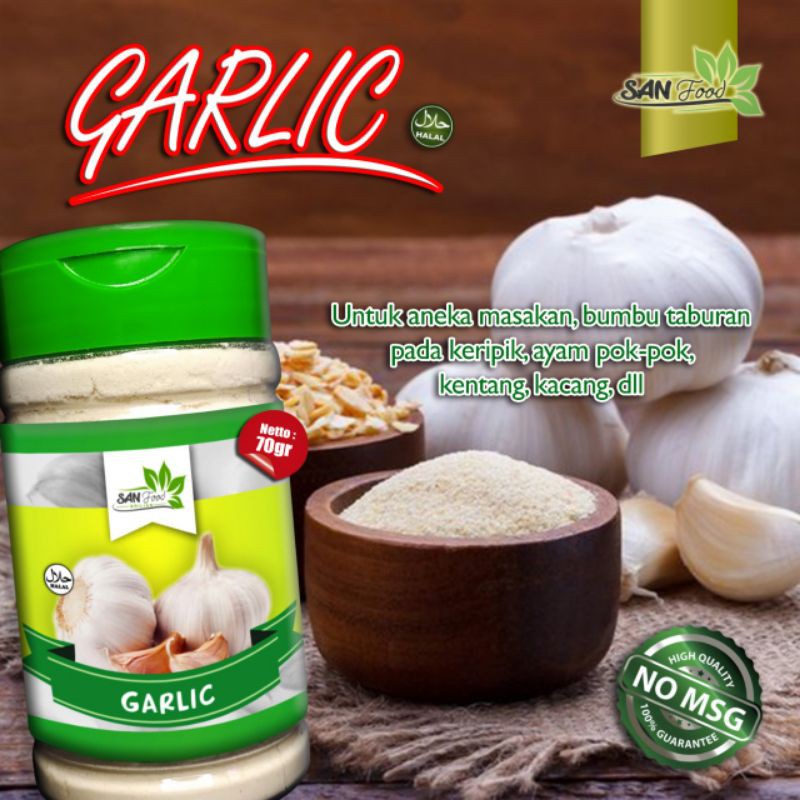 

Garlic Powder Sanfood Pure Garlic PowderTerbaru 70 gr