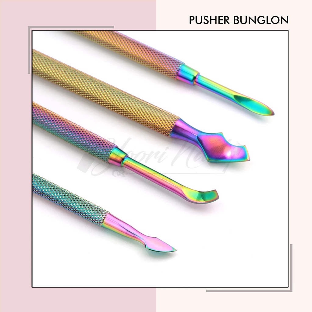 Pusher Bunglon cuticle pusher manicure nail art pendorong kutikula