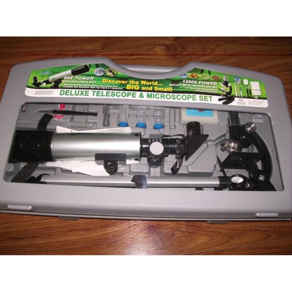 Teropong BintangDeluxe Set Telescope + Microscope 1200X ZOOM Teleskop