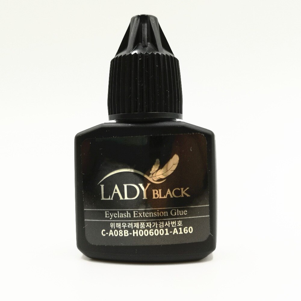 Lady black glue eyelash extension