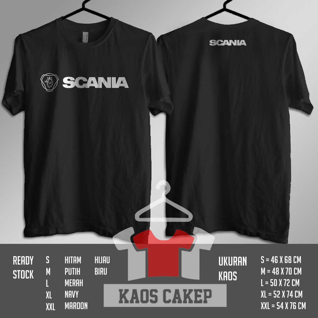 Kaos Busmania Scania Logo Truck Jetbus Baju Otomotif
