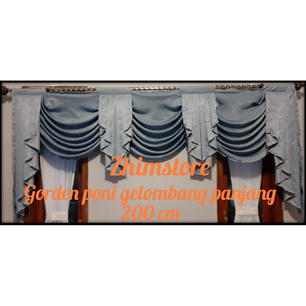gorden/ gordyn/hordeng/korden jendela poni sepanyol poni Gelombang