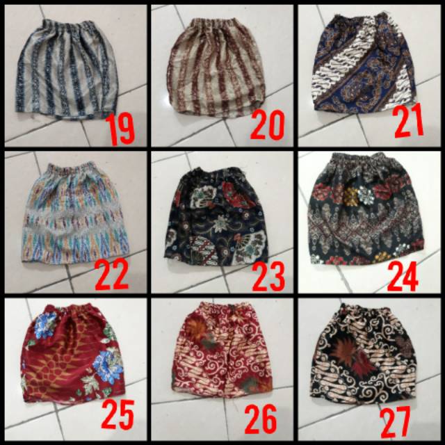 Rok batik anak bahan FOIL EMAS pinggang karet REAL PIC termurah produksi sendiri KeroncongBusana