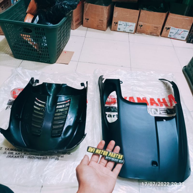 PARLONG DEK PARUH DAN KOLONG MIO SPORTY SMILE HITAM ORIGINAL ORI YAMAHA