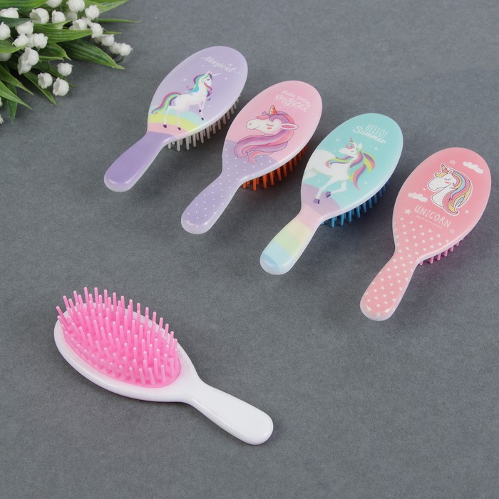 Sisir Rambut Anak Perempuan Lucu Karakter Anti Kusut Bentuk Oval Premium