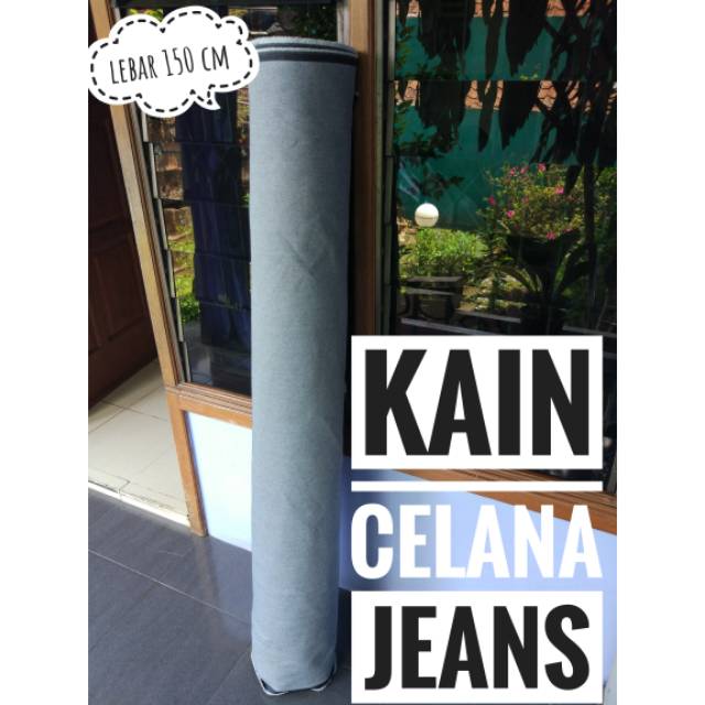 Bahan Kain Celana Jeans Stretch / kain celana jean melar halus murah meteran
