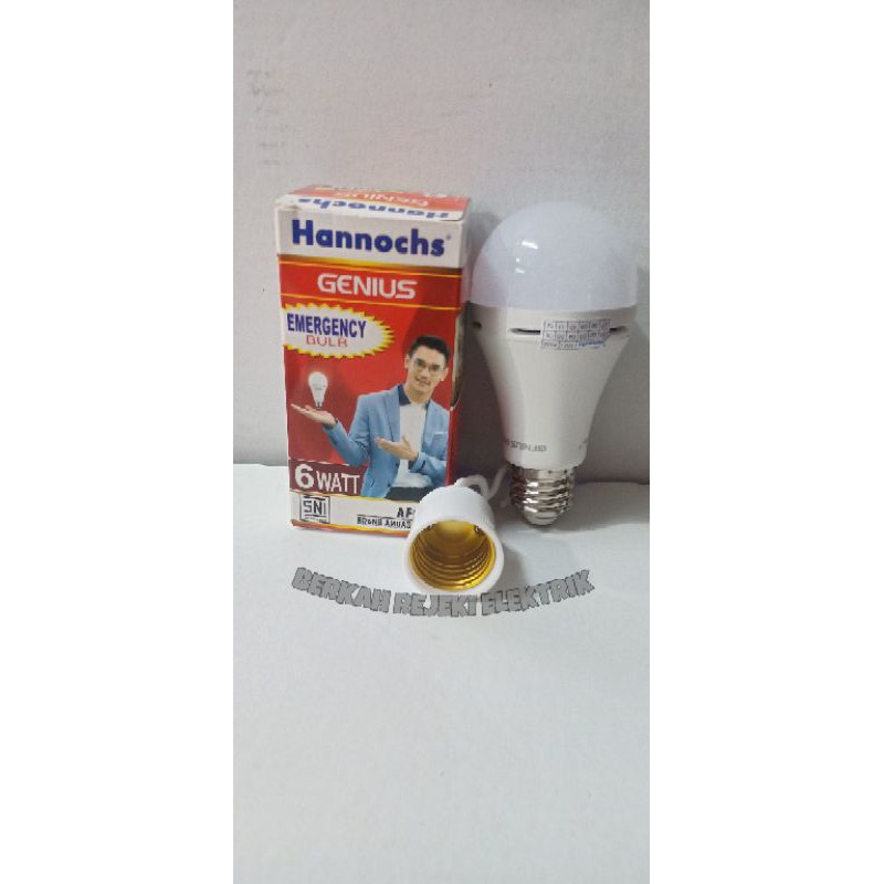LAMPU HANNOCHS LED GENIUS 6 WATT EMERGENCY LAMP