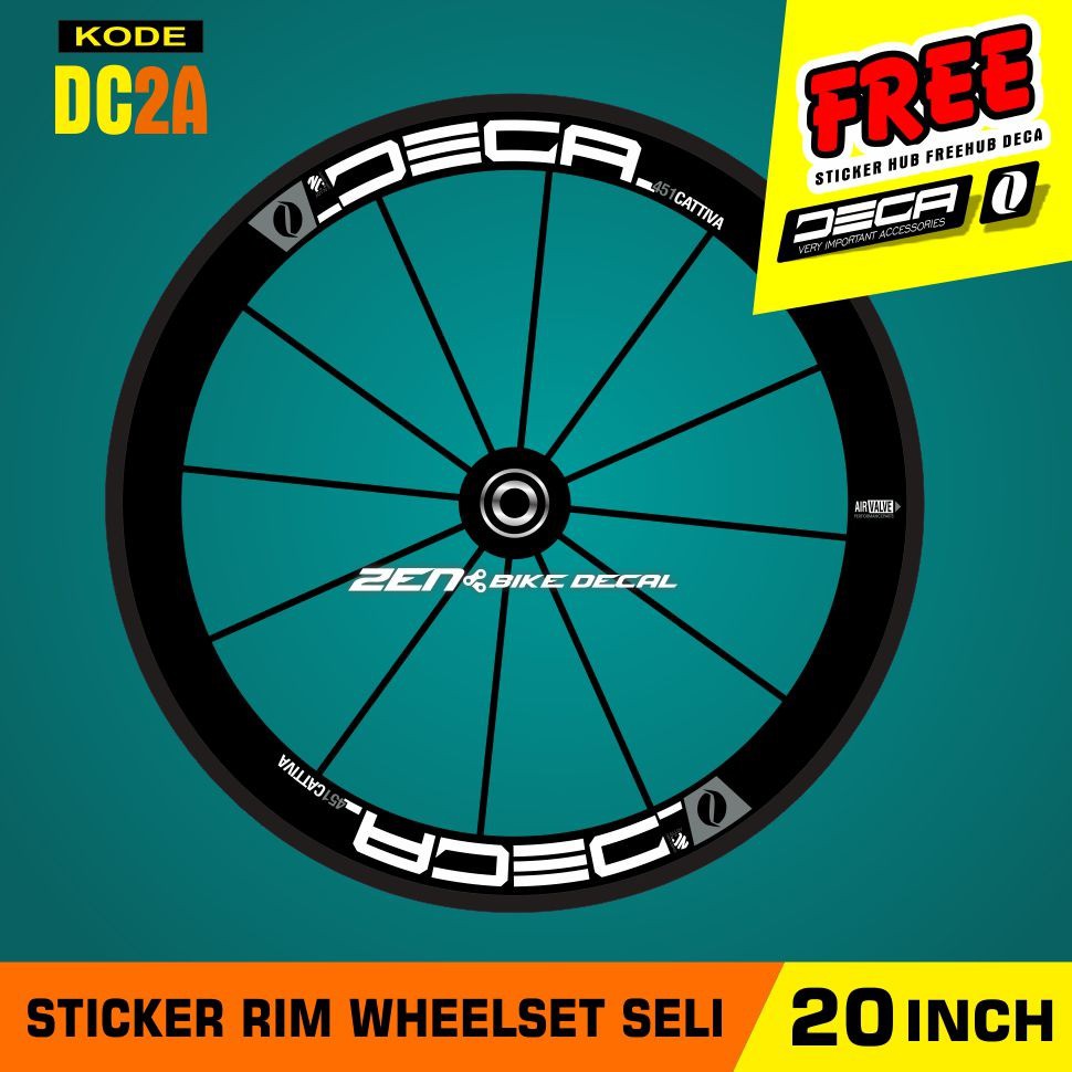 Decal Sticker  VELG  RIM WHEELSET SELI sepeda  lipat  RING 