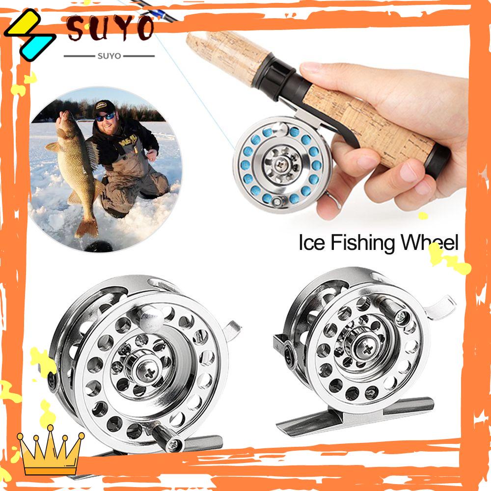 Suyo Ice Fishing Reelpenggulung Senar Pancing 1BB Bahan Metal