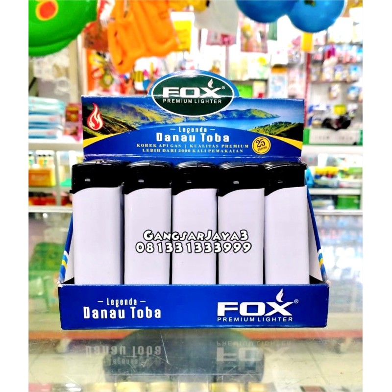 korek Fox polos putih 50pc