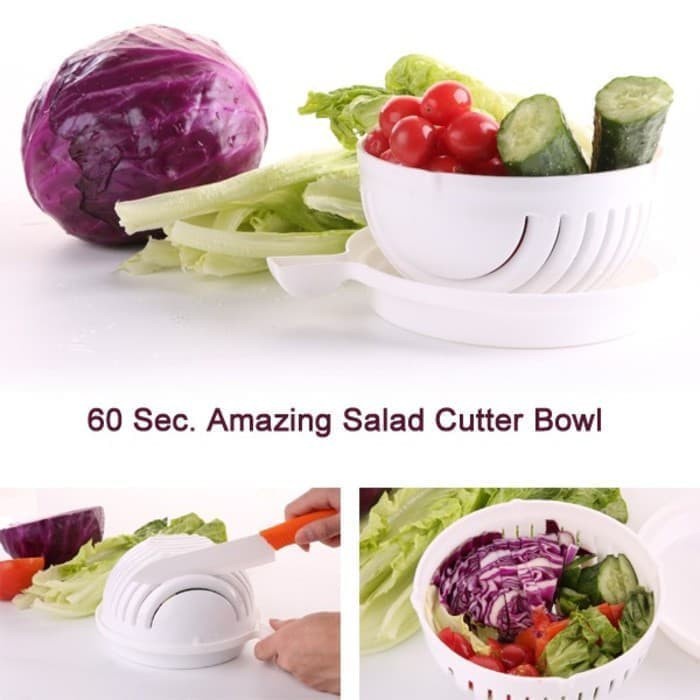 Cutter Bowl Salad / Mangkok Pemotong Salad Sayur dan Buah