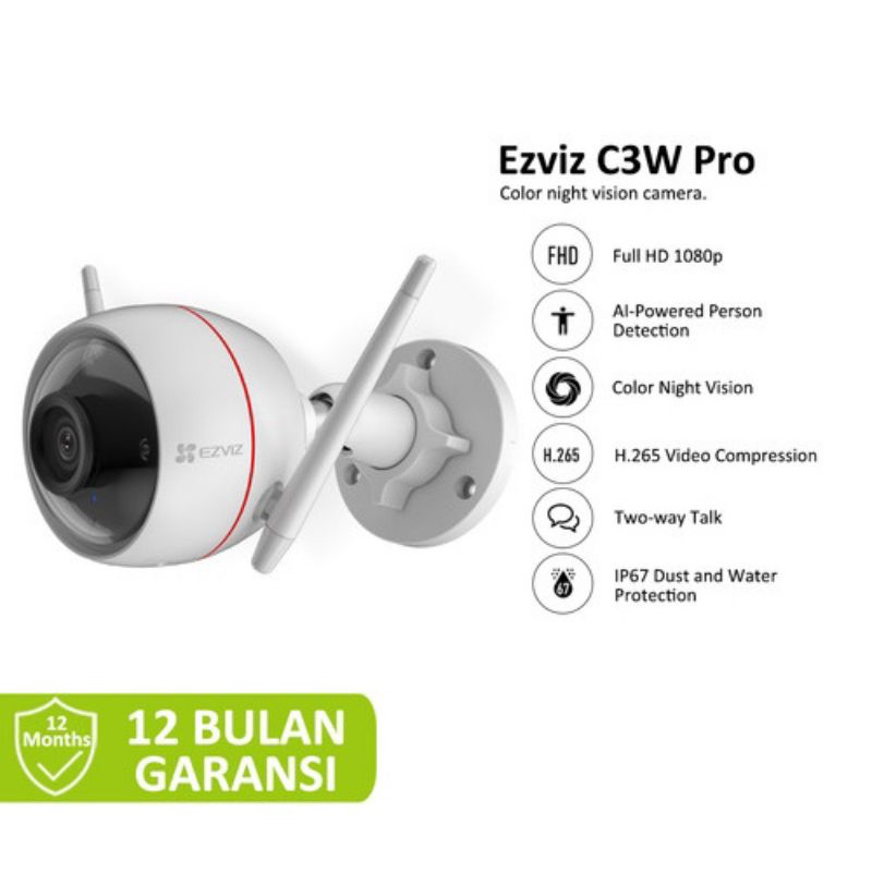 CAMERA CCTV EZVIZ C3W PRO IP CAM 4MP RESMI