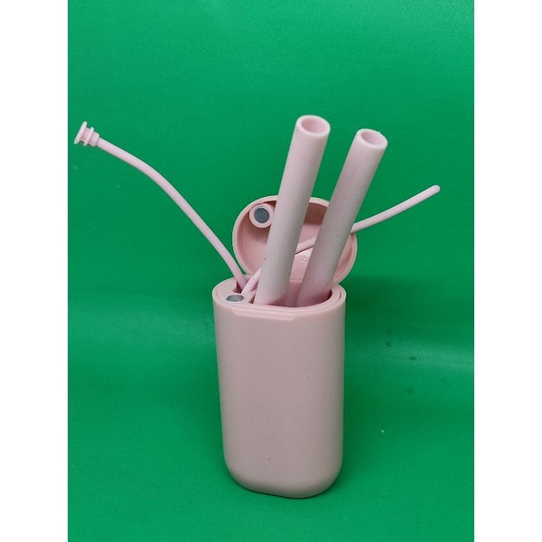 Reusable straw sedotan silikon