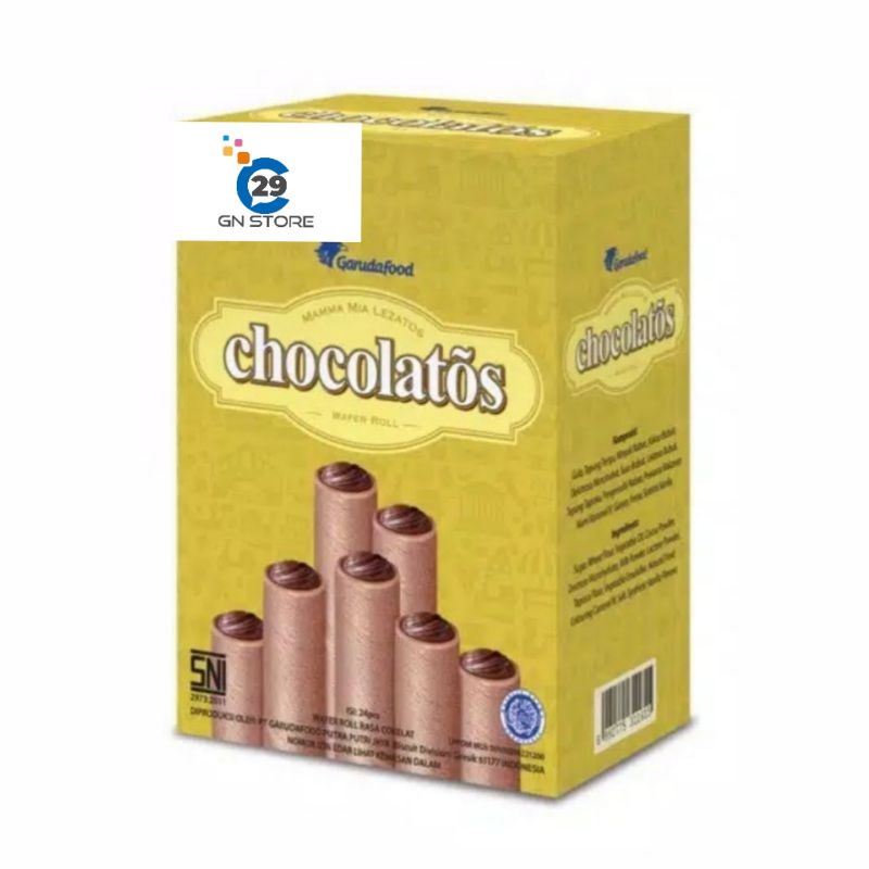 

Chocolatos - Classic Wafer Roll (box isi 24 pcs)