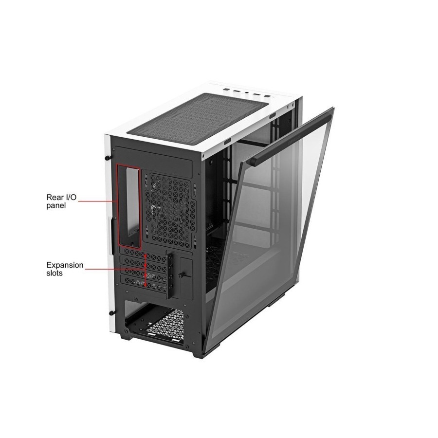 Deepcool Macube 110 WHITE Tempered Glass mATX Gaming Case