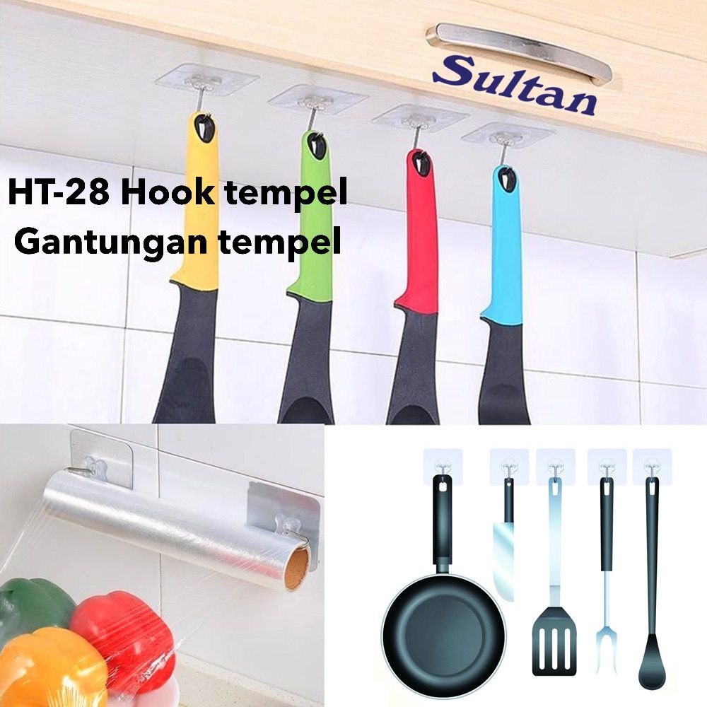 MINIGO GANTUNGAN TEMPEL HOOK AJAIB GANTUNGAN DINDING KAIT MAGIC SERBAGUNA KAMAR MANDI DAPUR / HANGER