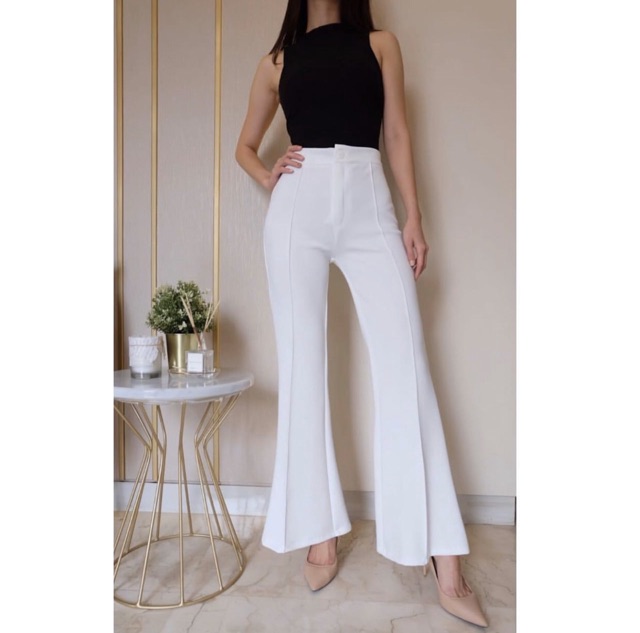 CELANA CUTBRAY ZARA Bahan scuba IMPORT / Cutbray pants / celana bahan wanita / celana kantor palazo