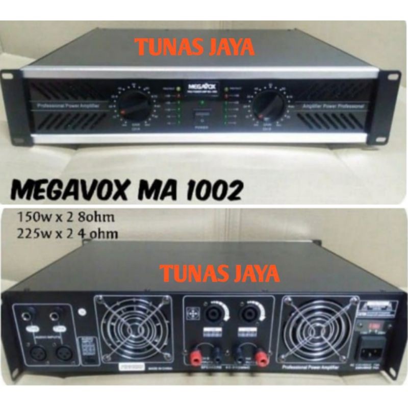 POWER AMPLI MEGAVOX MA1002 POWER MEGAVOX MA 1002