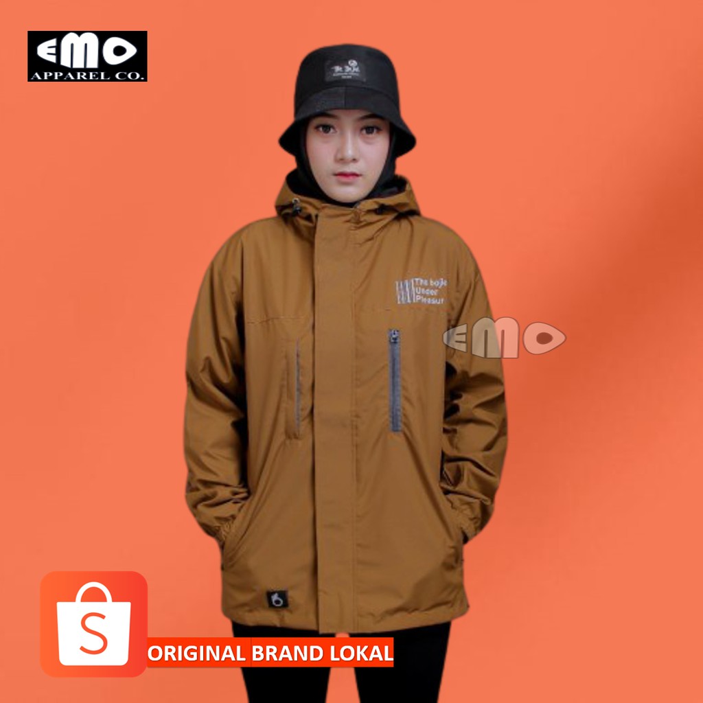 jaket parka cewek original distro walked kuning kunyit