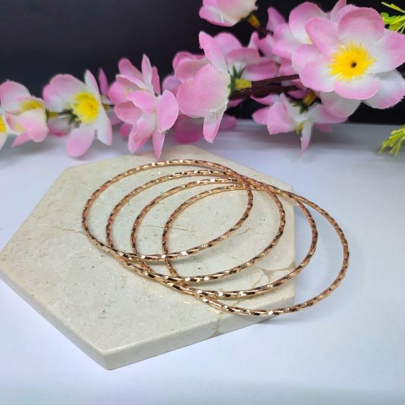 Gelang xuping dewasa Keroncong  Rose Gold dan gold isi 4 Pcs COD