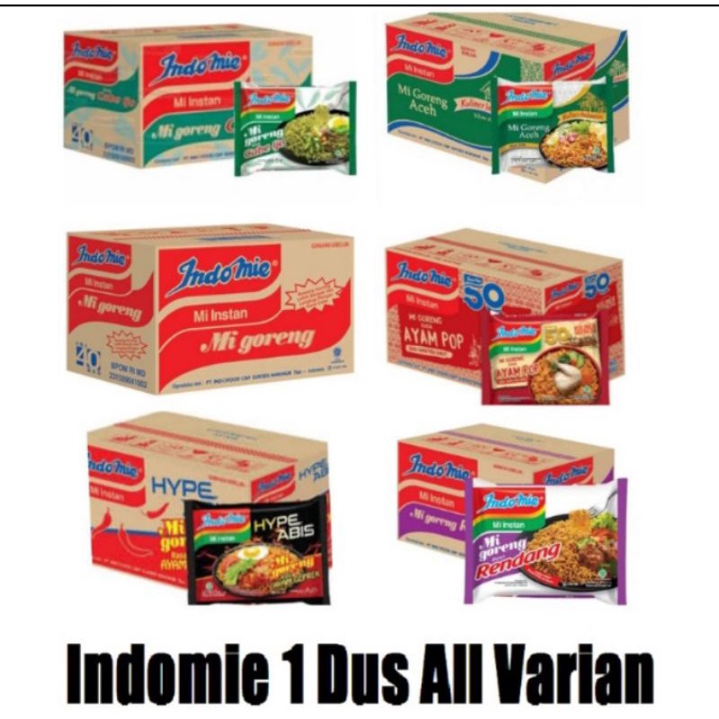 

HARGA 1 DUS INDOMIE ISI 40 ALL VARIAN