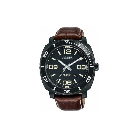 Alba Quartz AG8H95X1 - Alba Quartz AG8H95X1 Black Brown Leather