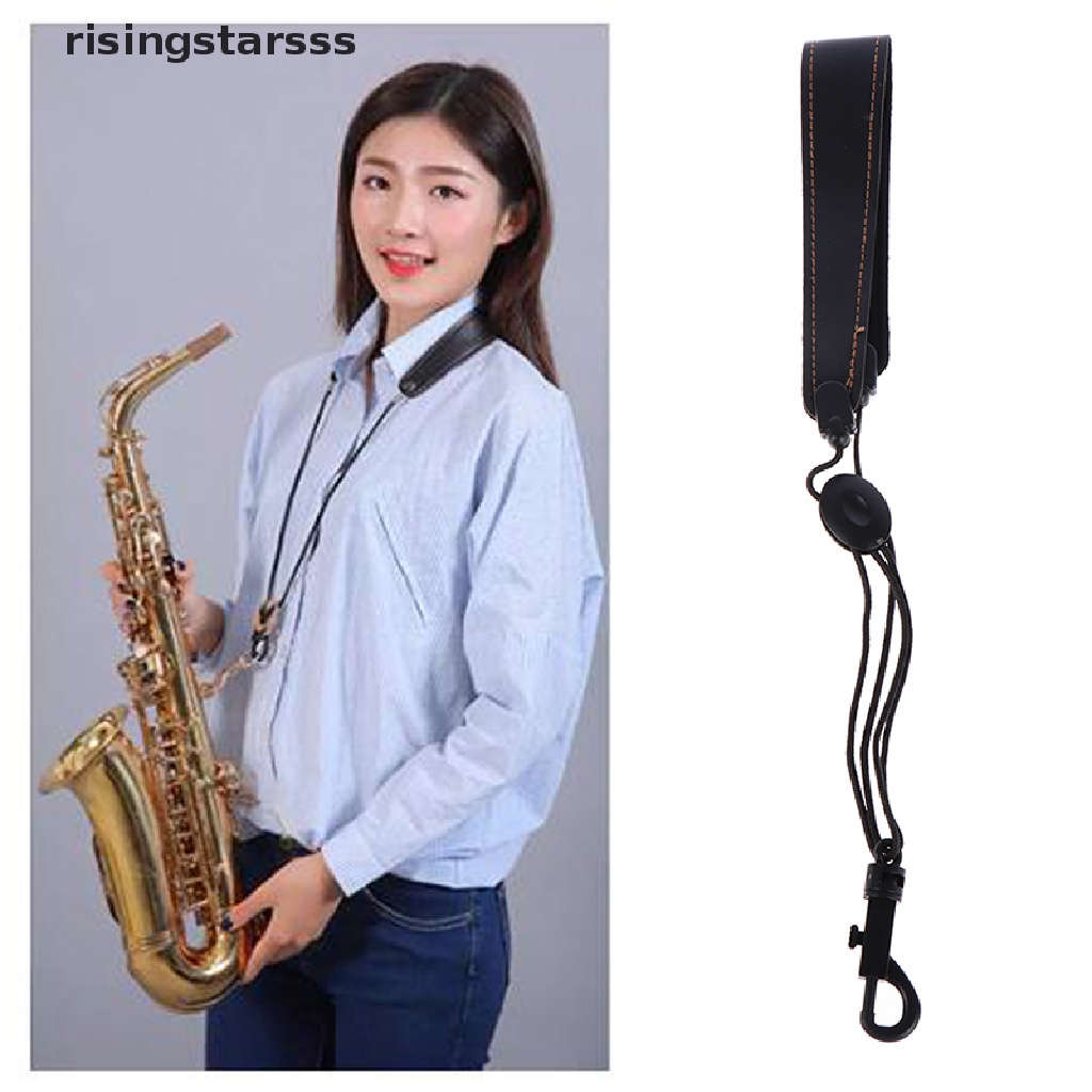 Rsid Span-new Sax Strap Alto Saxophone Althorn Adjustable Neck Belt Tali Gantung Sax Kulit