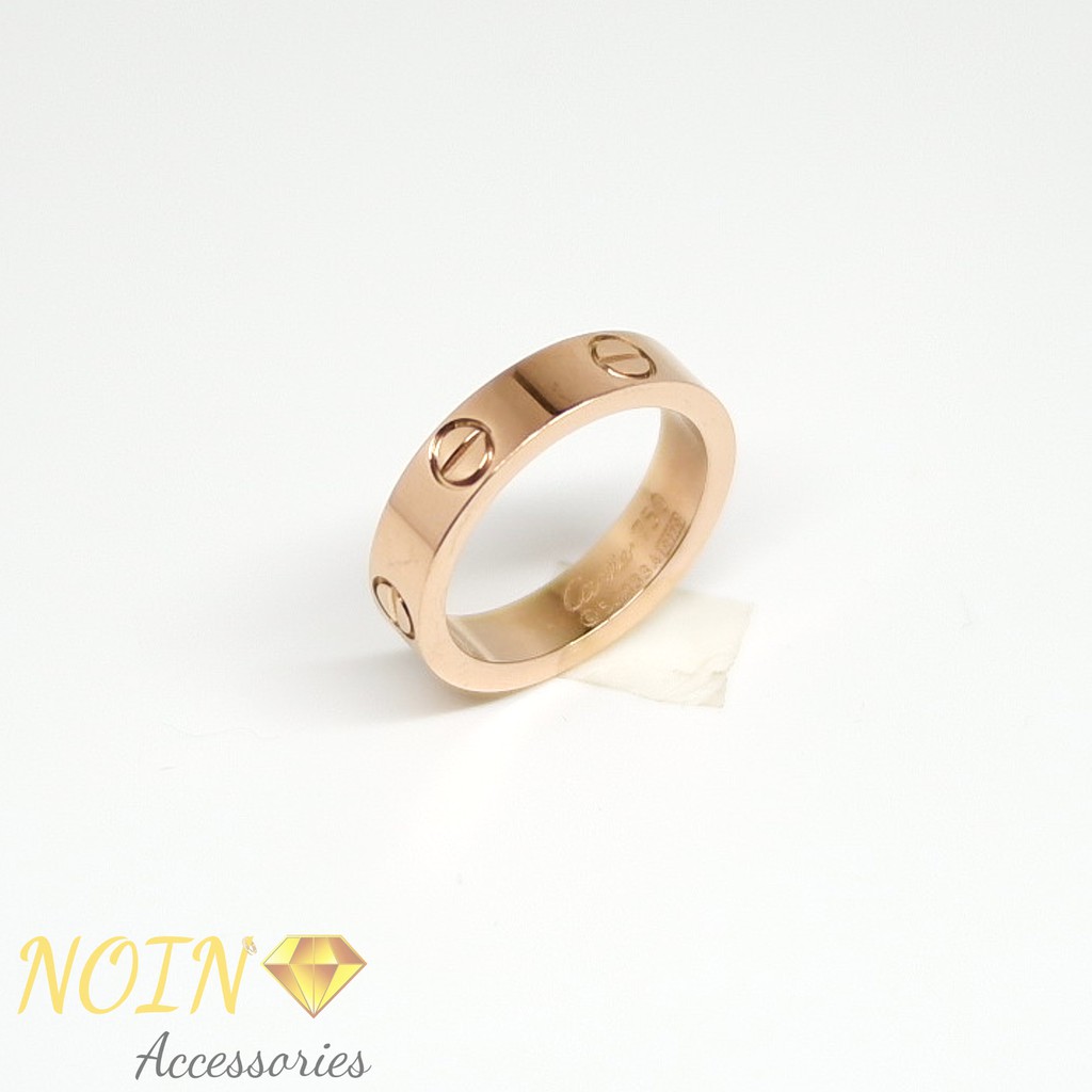 Cincin Titanium Wanita  Simple Elegan Polos - Aksesoris Wanita