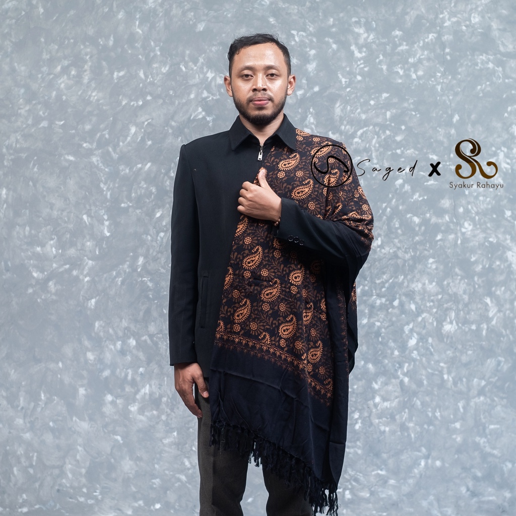 SORBAN PANJANG SORBAN KASHMIRI JUMBO BAHAN RAYON EKSKLUSIF