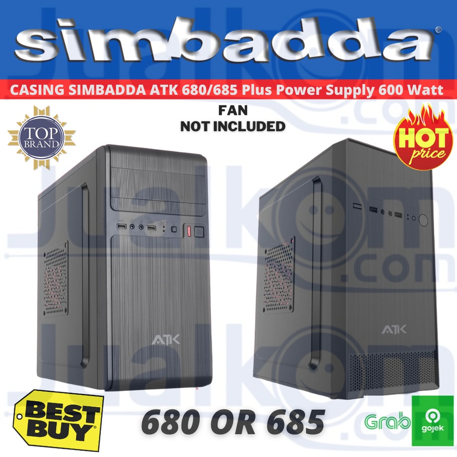 Casing Simbadda ATK 680 685 With Power Supply 600 Watt mATX