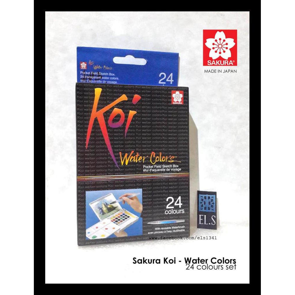

BARU SAKURA KOI WATER COLOR POCKET SET 24 PERALATAN MELUKIS TERMURAH DAN TERBARU