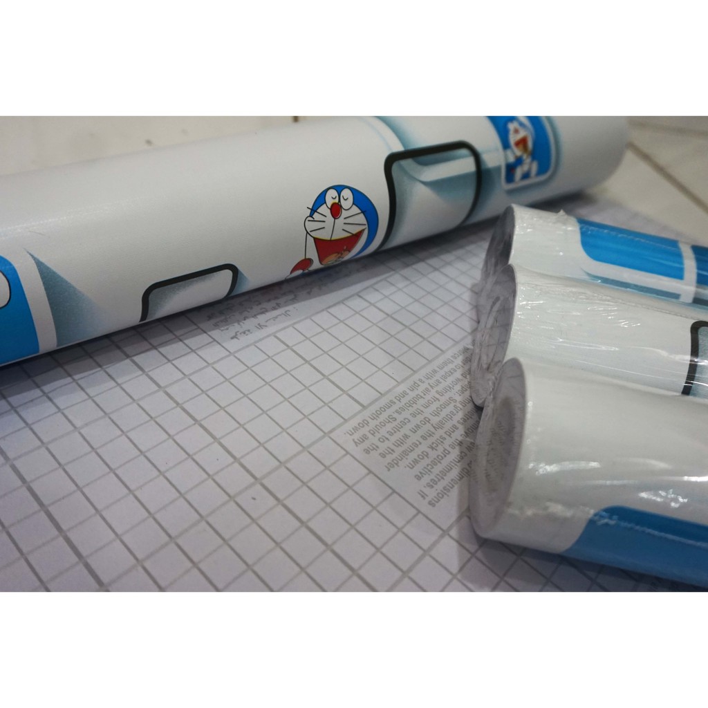 Wallpaper Dinding Motif Doraemon 3D Ukuran 10 Meter x 45 CM