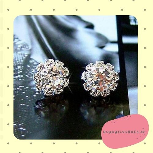 ★ODS★ FA57 Anting Wanita  DIAMOND Gaya Korean Women Stud Earrings