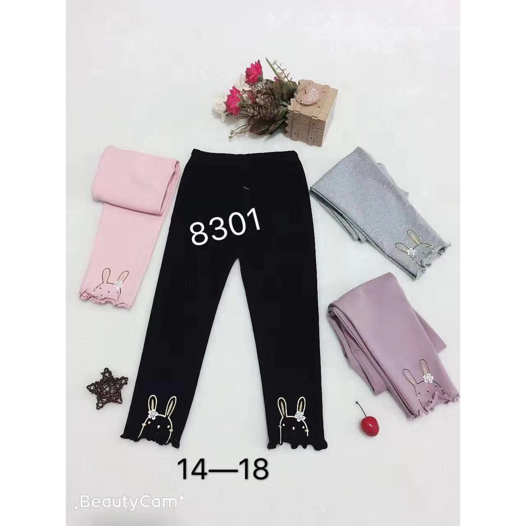 MOBAS OFFICIAL Legging anak perempuan import gambar rabbit bahan katun