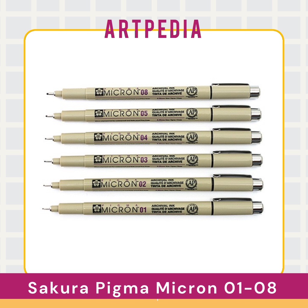 

SAKURA Pigma Micron Pen / Drawing Pen Merk Mikron