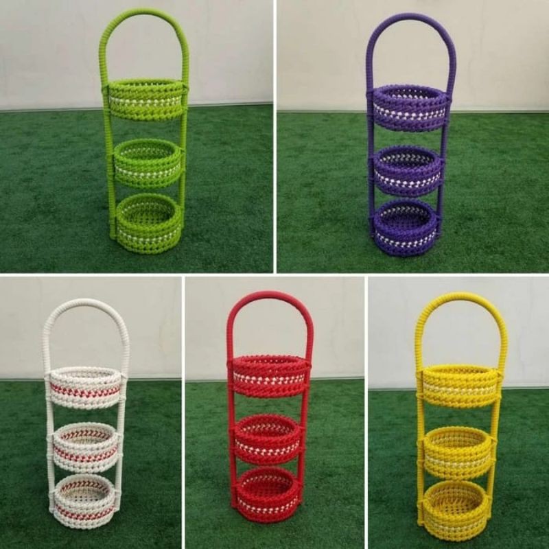 TEMPAT BUMBU ROTAN 3 SUSUN