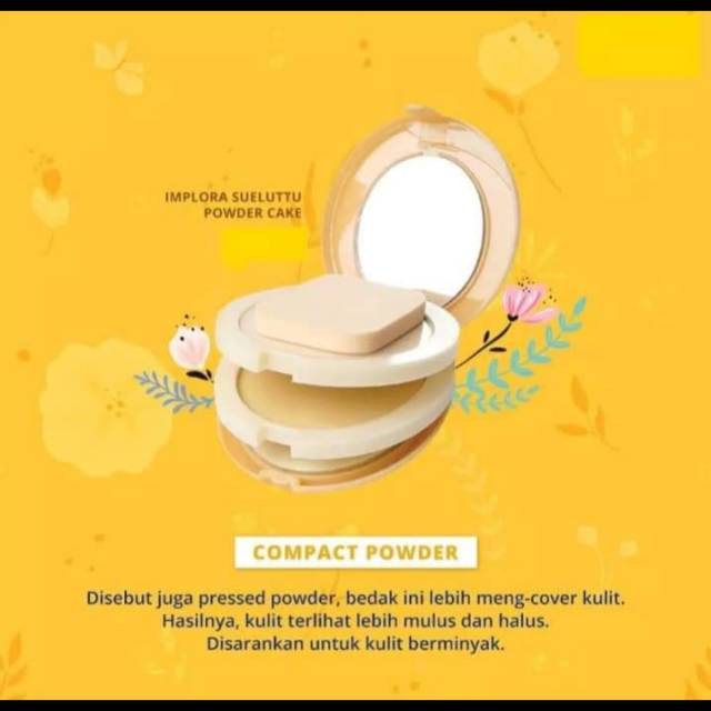 Bedak 3 in 1 implora compact powder FOUNDATION