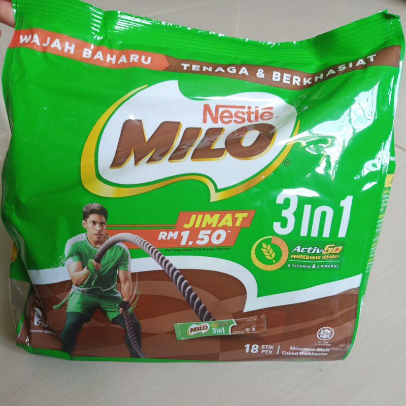 Jual Milo 3in1 Malaysia Isi 18 Stik Shopee Indonesia 5437