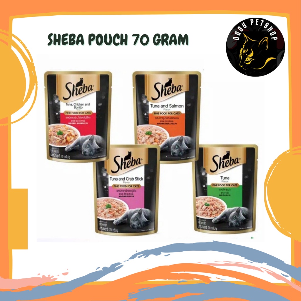 Makanan Kucing Basah Sheba POUCH 70GR wet food KITTEN &amp; ADULT