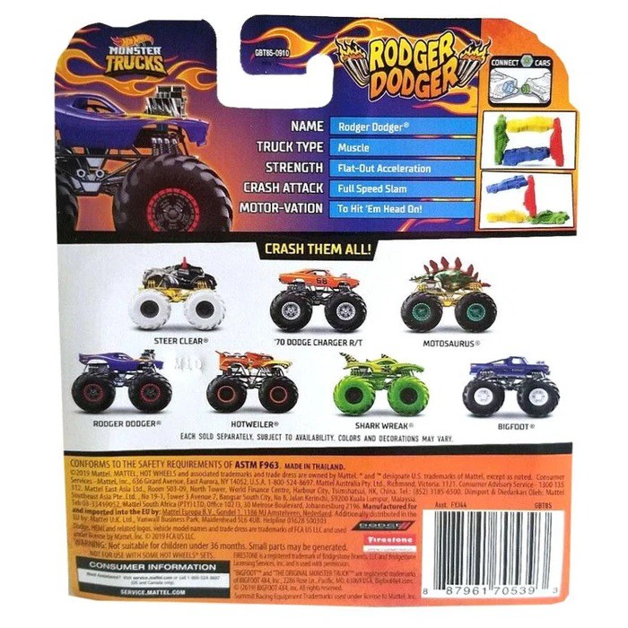 hot wheels monster truck rodger dodger