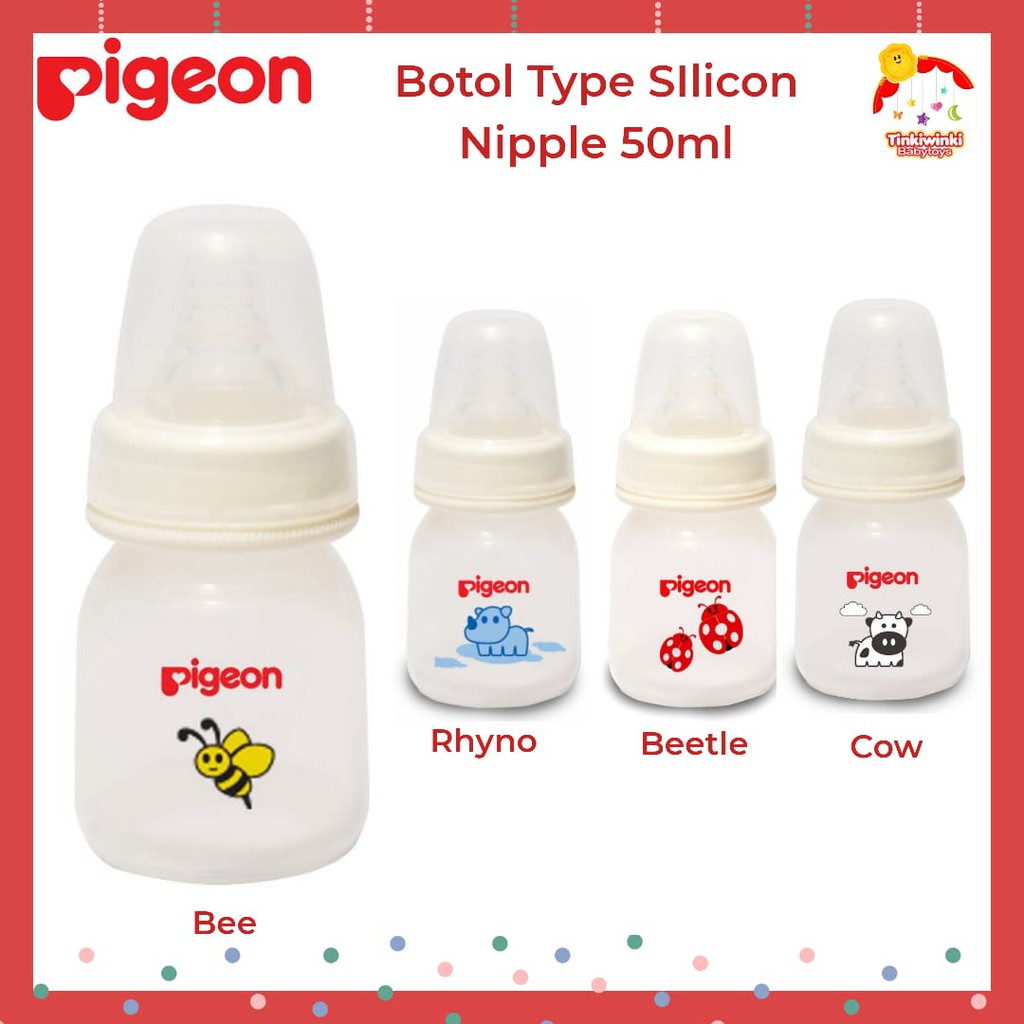 Pigeon Botol Type SIlicon Nipple 50ml Motif