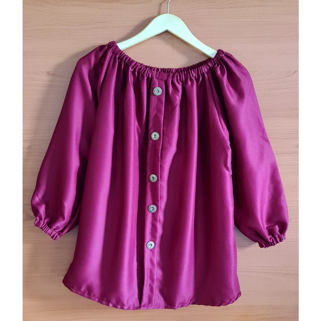 BinxFashion Blouse Jumbo OverSize57 / Atasan Wanita Jumbo / Atasan Wanita Code 57-Maroon