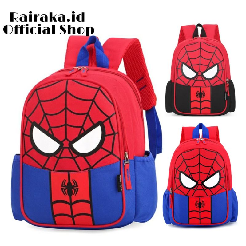 Rairaka.id / Parker Spiderman - Tas Anak Sekolah Laki-laki sd tk tas anak karakter spiderman tas anak sekolah New Baru Terlari tas anak karakter spiderman