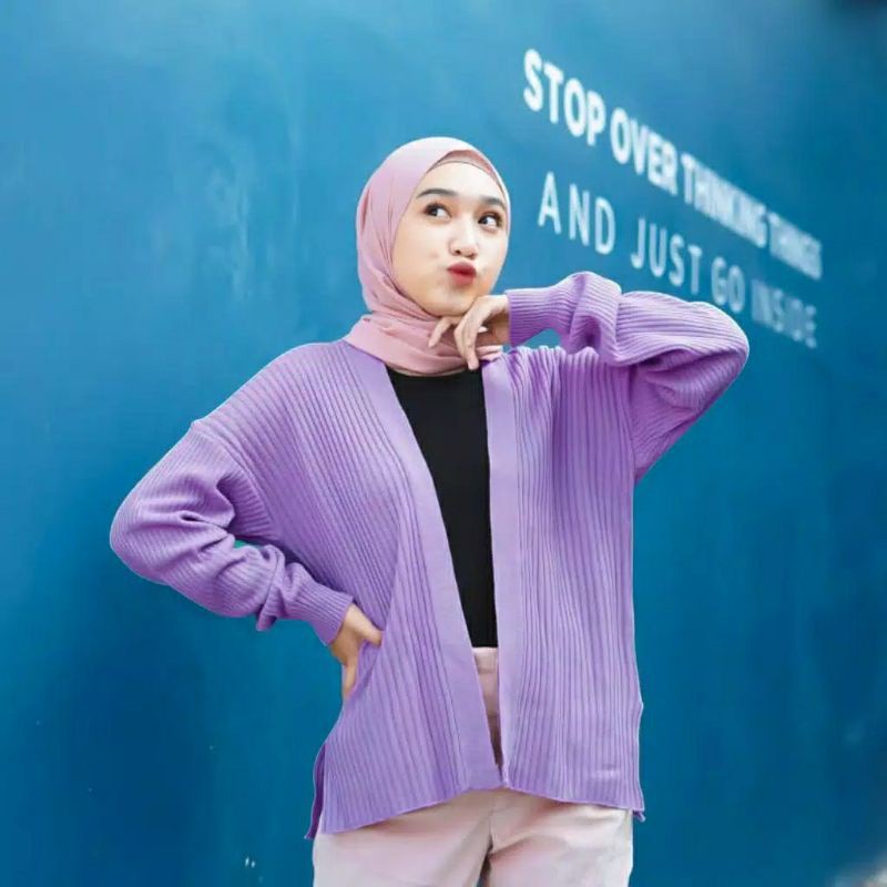 CARDIGAN RAJUT BOXY PREMIUM/ CARDY OUTER / KARDIGAN RAJUT